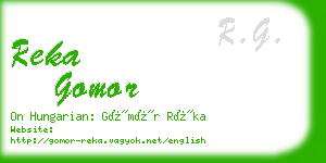 reka gomor business card